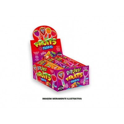 PIRULITO DIPLOKO NEON FRUITS 1X30X10G